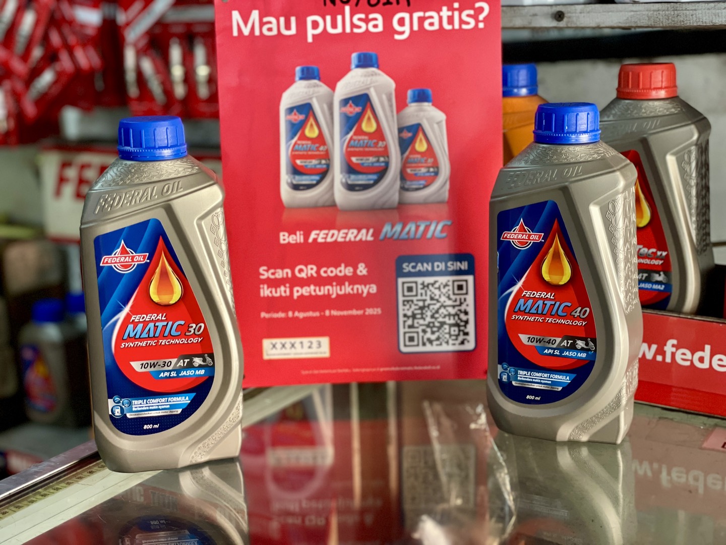 Federal Oil Bagi-Bagi Pulsa Buat Konsumen Motor Matic, Bikin Ganti Oli Makin Untung