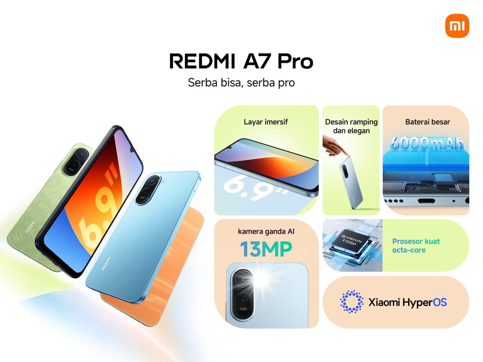 Redmi A7 Pro Resmi Hadir di Indonesia, Smartphone Sejutaan dengan Fitur Lengkap