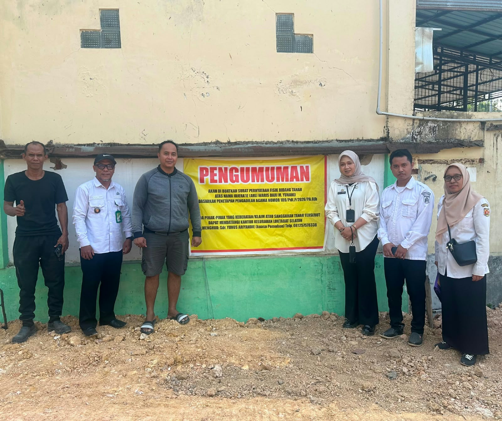 Respon Cepat Lurah Loktabat Selatan, Tinjau Langsung Tanah Permohonan Sporadik Warga